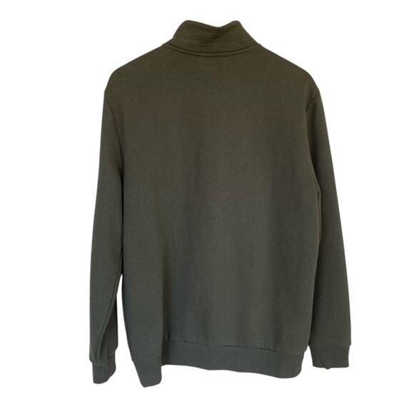 Calvin Klein Olive Green Soft Touch Fleece Full Zip Jacket - Men's Large - Picture 3 of 5